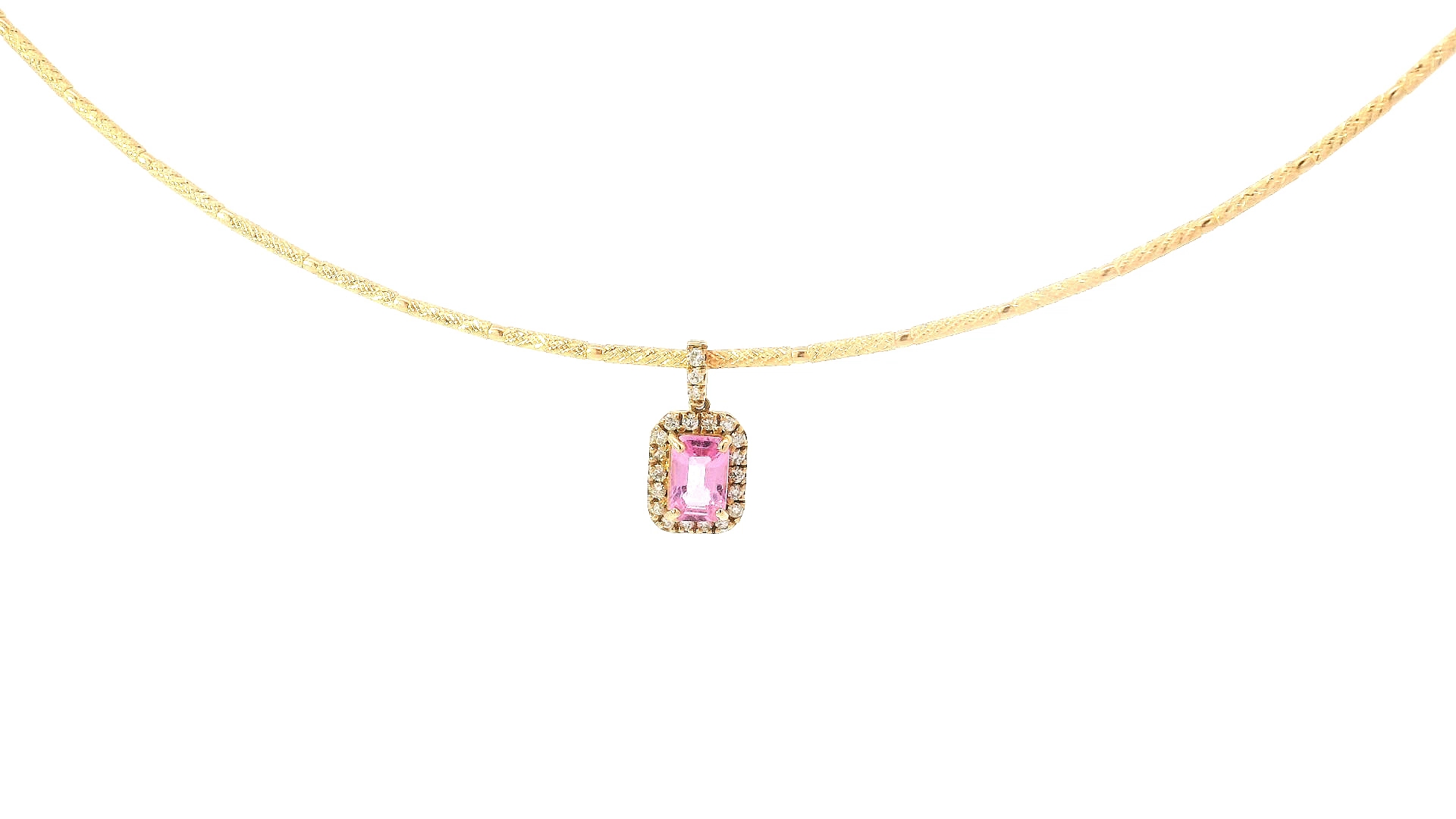 Elegant Gold Pendant Necklace - Image 2