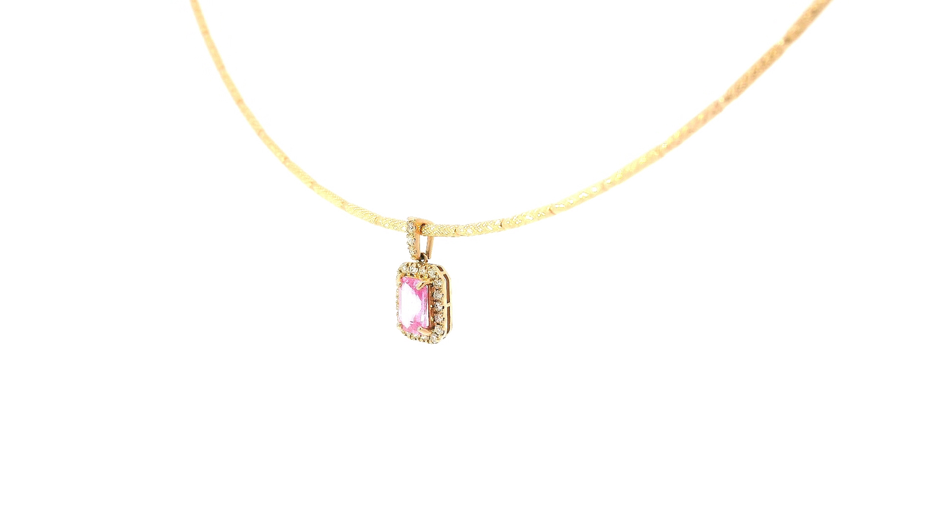 Elegant Gold Pendant Necklace - Image 3
