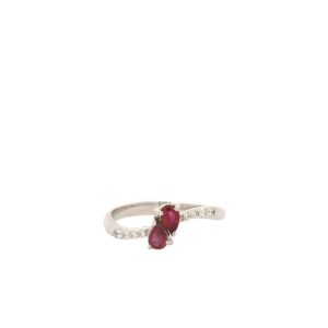 Elegant Ruby and Diamond Ring