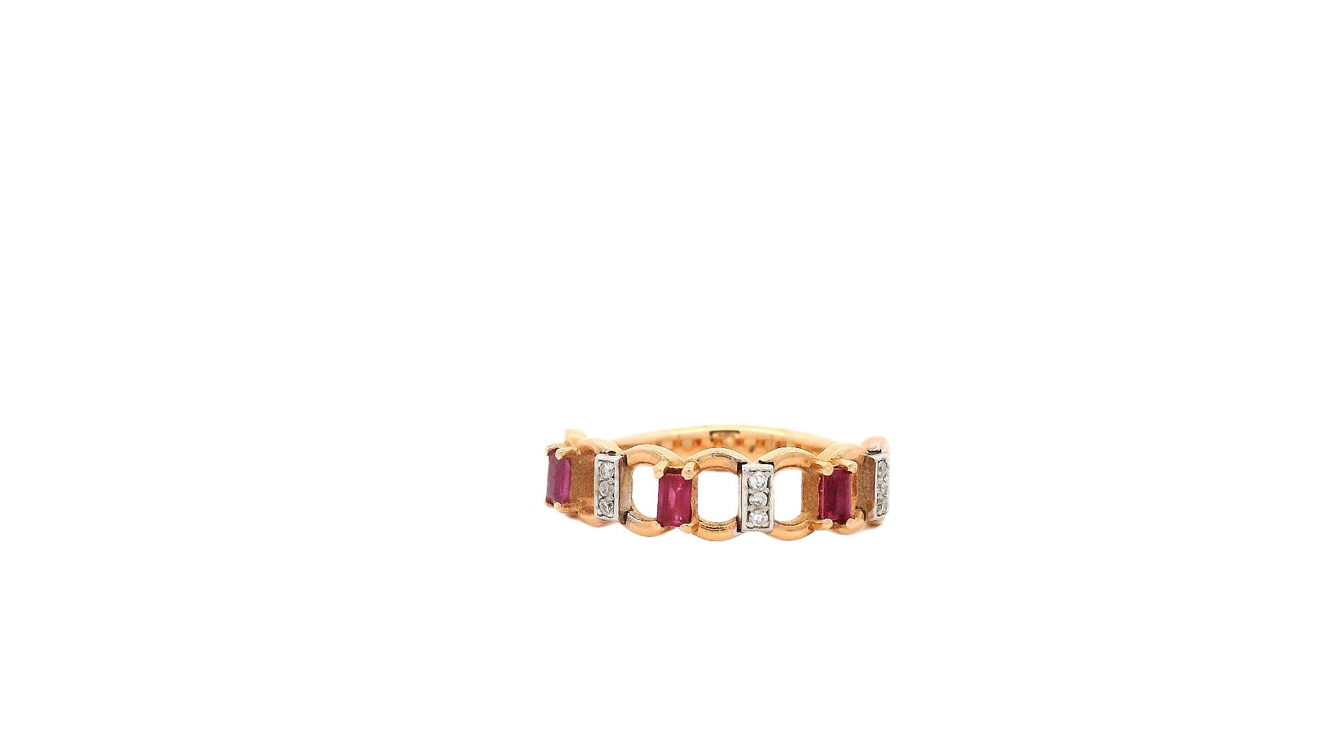 Elegant Ruby and Diamond Ring