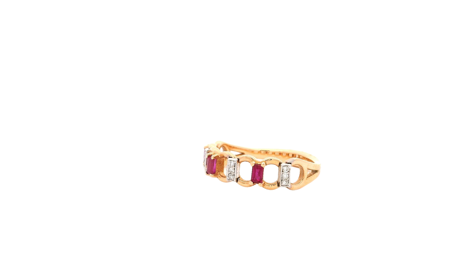 Elegant Ruby and Diamond Ring - Image 2