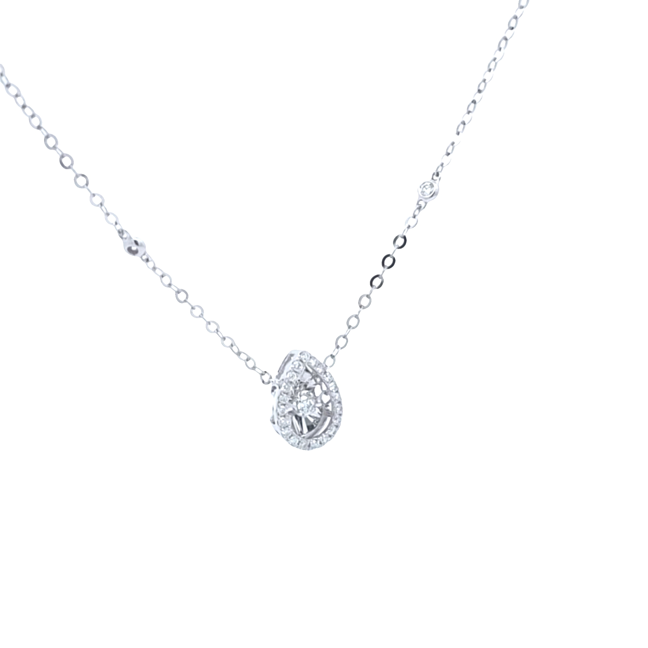 Elegant Silver Pendant Necklace - Image 2