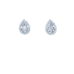 Elegant Teardrop Diamond Earrings