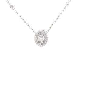 Elegant Oval Pendant Necklace