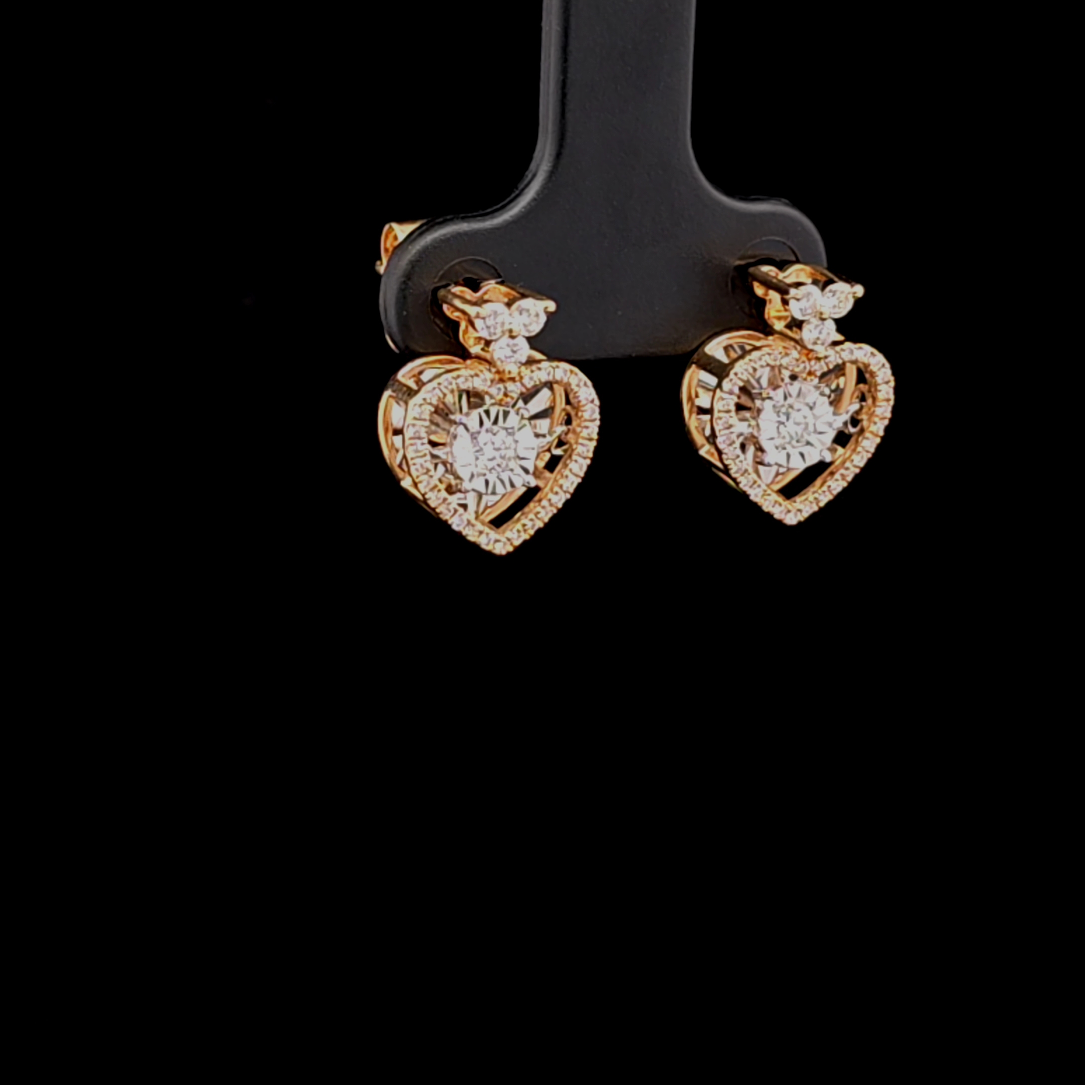 Elegant Heart-Shaped Earrings - Image 2