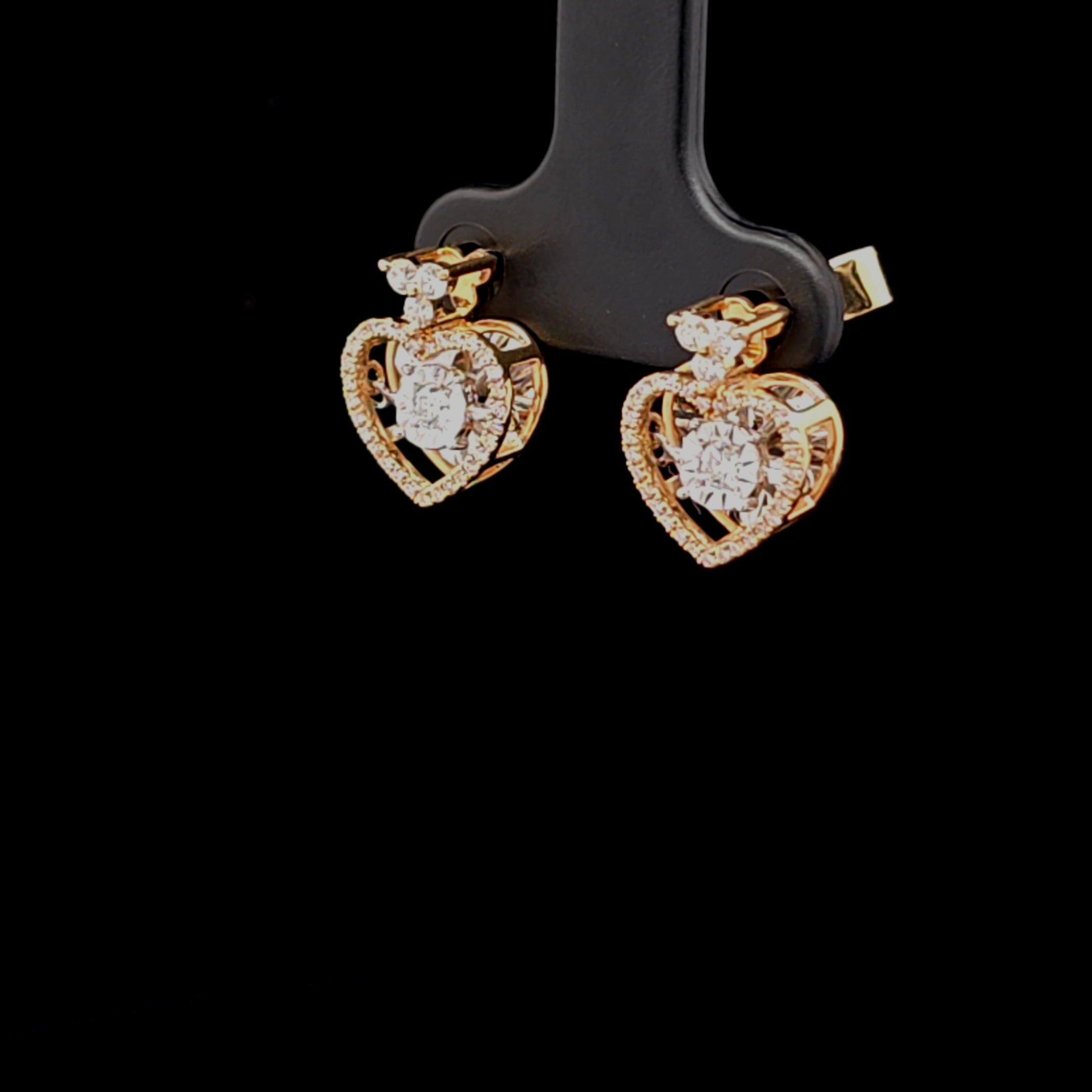 Elegant Heart-Shaped Earrings - Image 3