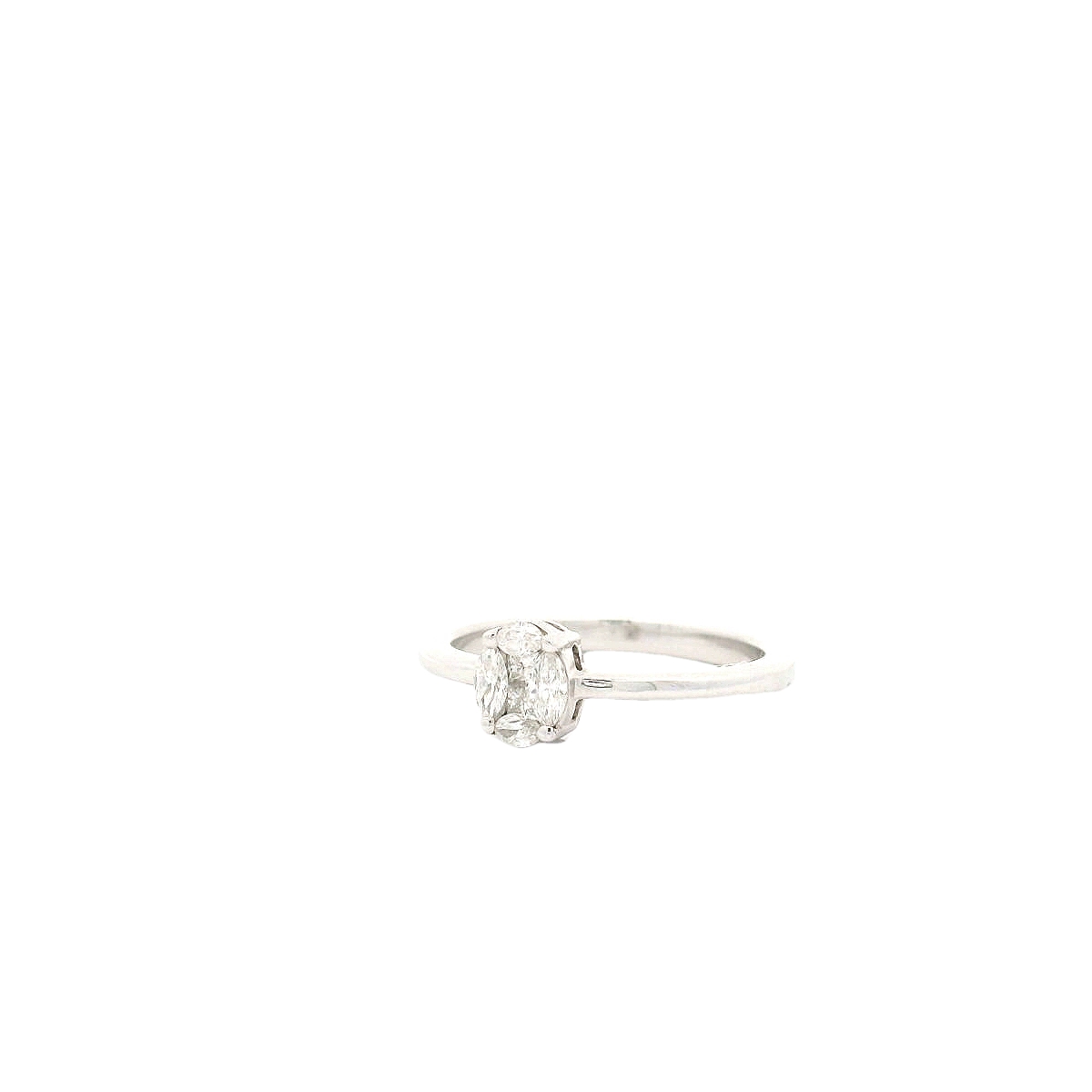 Elegant Oval Diamond Engagement Ring - Image 2