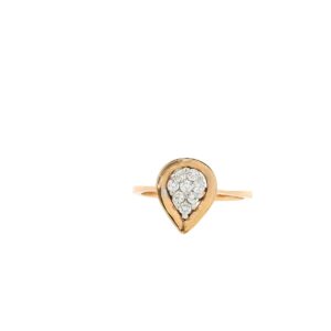 Elegant Teardrop Diamond Ring
