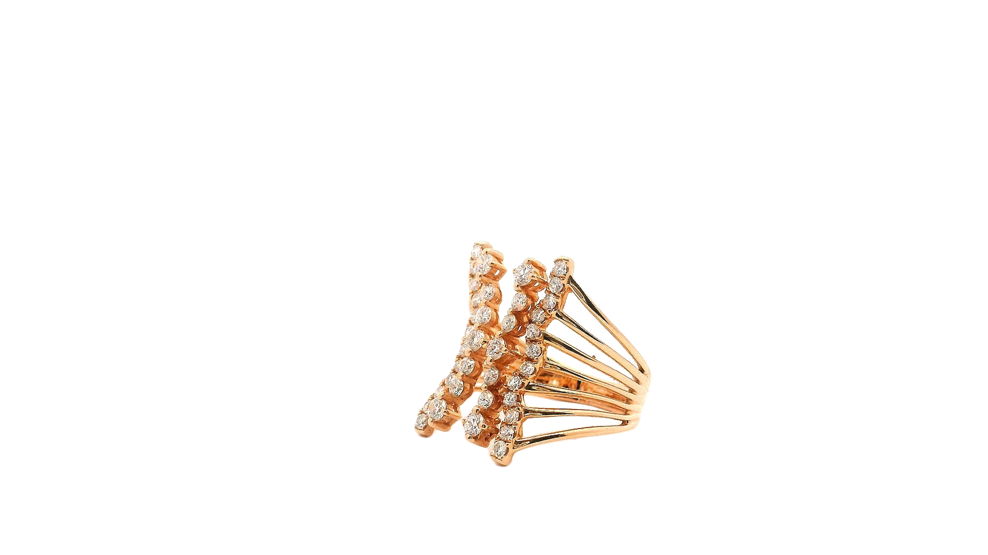 Elegant Gold Diamond Ring - Image 3